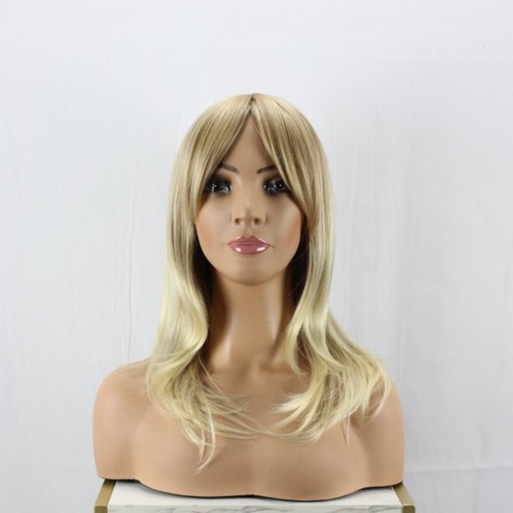 Blonde Long natural straight hair